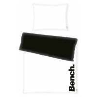 Bench Bavlnené obliečky čierno-biela, 140 x 200 cm, 70 x 90 cm