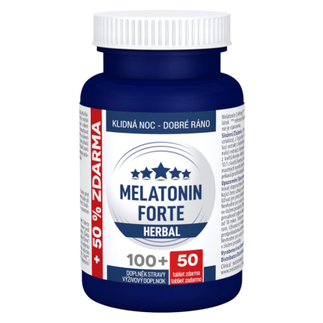 CLINICAL Melatonín forte herbal 100 + 50 tabliet ZADARMO