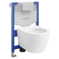 MEXEN/S - WC predstenová inštalačná sada Fenix XS-F s misou WC Carmen, biela 6803388XX00