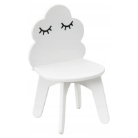 Mombi Detská biela stolička Obláčik