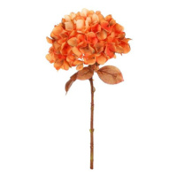 Umelá kvetina Hortenzia oranžová, 17 x 34 cm