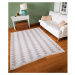 Bielo-sivý bavlnený koberec Oyo home Duo, 60 x 100 cm