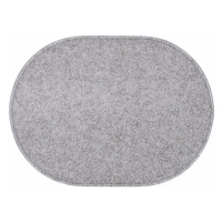 Kusový koberec Eton šedý ovál - 120x170 cm Vopi koberce