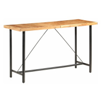 Barový stôl masívne drevo / oceľ Dekorhome Sheeshamové drevo,Barový stôl masívne drevo / oceľ De