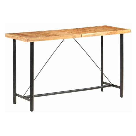 Barový stôl masívne drevo / oceľ Dekorhome Sheeshamové drevo,Barový stôl masívne drevo / oceľ De vidaXL