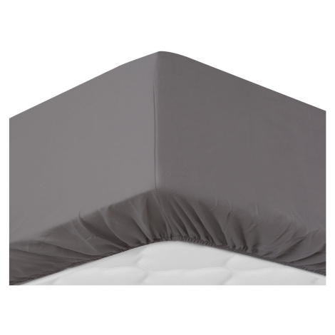 Sleepwise Soft Wonder-Edition, naťahovacia plachta, 180-200 x 200 cm, mikrovlákno, tmavo sivá