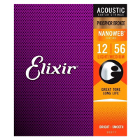 Elixir Acoustic Phosphor Bronze s NANOWEB .012 - .056