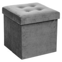 Taburet s úložným prostorem Konstra šedý