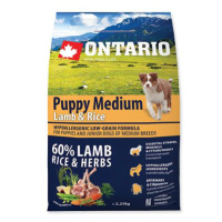 Ontario Dog Puppy Medium Lamb - 6,5kg