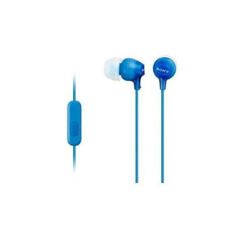 SONY stereo slúchadlá MDR-EX15AP, modrá