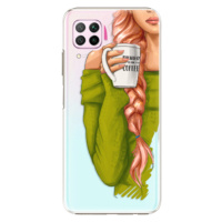Plastové puzdro iSaprio - My Coffe and Redhead Girl - Huawei P40 Lite