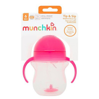 MUNCHKIN Click Lock™ Tip & Sip hrnček ružový 207 ml