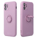 Silikónové puzdro na Apple iPhone 12 Pro Roar Amber fialové