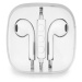 Káblové stereo slúchadlá, pre zariadenia Apple, 3,5 mm, s tlačidlom nahrávania, balené, biele