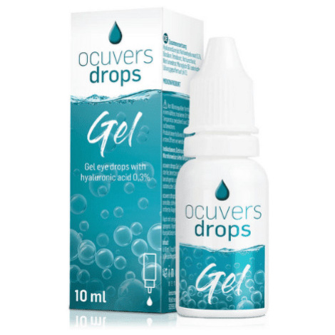 OCUVERS Drops gel očné kvapky na báze hyaluronátu sodného 0,3% 10 ml