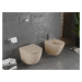 MEXEN - Lena Závesná WC misa Rimless vrátane sedátka s slow, Duroplast, cappuccino mat 30224064