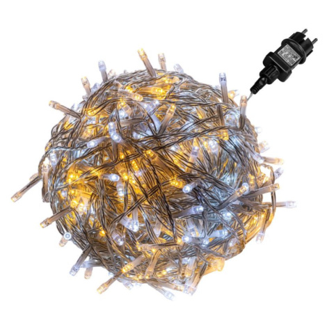 VOLTRONIC Vianočná reťaz  60m, 600 LED, transparentný kábel VOLTRONIC®