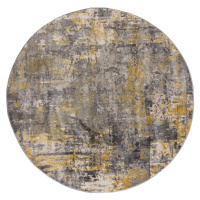 Kusový koberec Cocktail Wonderlust Grey/Ochre kruh Rozmery kobercov: 160x160 (priemer) kruh