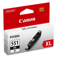 CANON CLI551BK XL ORIGINAL ATRAMENT, BLACK, 1130 STRAN