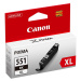 CANON CLI551BK XL ORIGINAL ATRAMENT, BLACK, 1130 STRAN