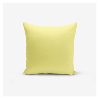 Žltá obliečka na vankúš s prímesou bavlny Minimalist Cushion Covers , 45 × 45 cm