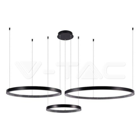 Dizajnové LED závesné svietidlo 57W  4000K  čierna VT-7824 1510x910x1080mm (V-TAC)