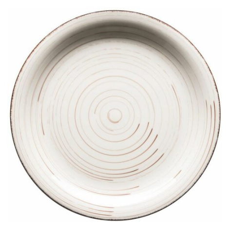 Mäser Keramický plytký tanier Bel Tempo 27 cm, béžová Maser