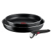 Hliníková súprava riadu 3 ks Ingenio Easy Cook & Clean Black - Tefal