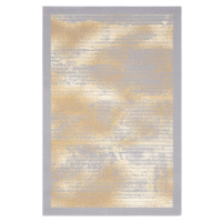 Béžovo-sivý vlnený koberec 100x180 cm Stratus - Agnella