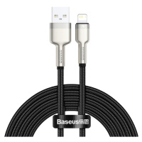 Nabíjací a dátový kábel USB, Lightning, 200 cm, 2400 mA, s ochranou proti rozbitiu, rýchle nabíj