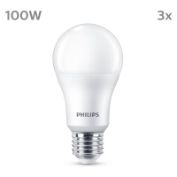 Philips LED E27 13W 1 521lm 2 700 K matná 3ks