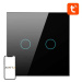 Prepínač Avatto ZigBee Touch Light Switch ZTS02-EU-B2 Double TUYA (Black)