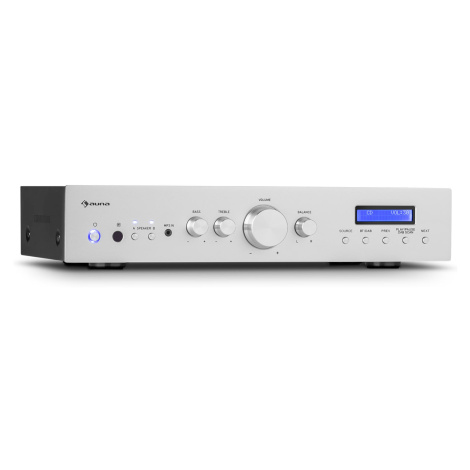 Auna AMP-CD608 DAB, HiFi stereo zosilňovač, 4 x 100 W, RMS, DAB+ BT, optický vstup, diaľkový ovl