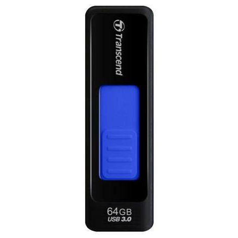 TRANSCEND Flash disk 64GB JetFlash®760, USB 3.0 (R:80/W:25 MB/s) čierna/tmavomodrá