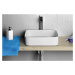 SAPHO - BLADE keramické umývadlo na dosku, 40x40cm, biela WH050