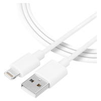 Tactical Smooth Thread Cable USB-A/Lightning 0,3m biely