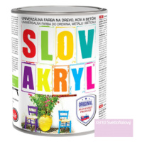 SLOVAKRYL - Univerzálna vodou riediteľná farba 0,75 kg 0310 - svetlofialová