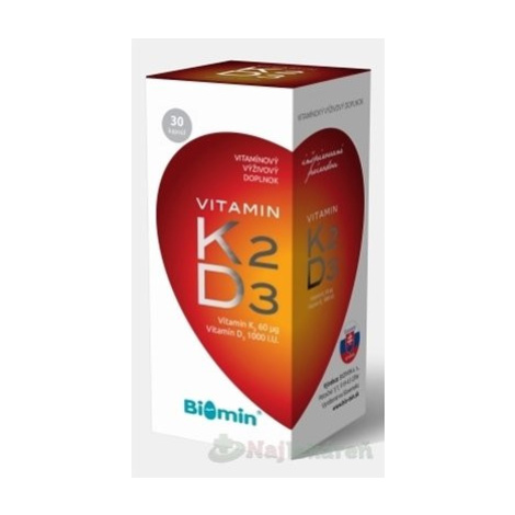 Biomin Vitamín K2 + Vitamín D3 Protect 30 kapsúl