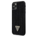 Guess Rhinestones Triangle Metal Logo Kryt pre iPhone 11 Pro, Čierny