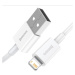 Kábel Baseus Superior CALYS-C02, Lightning USB 2.4A, Fast Charge, 2m, biely