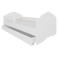 NABBI Cami detská posteľ s matracom a úložným priestorom 80x160 cm biela