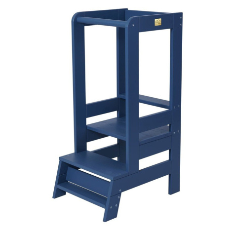 Modrá učiaca veža z borovicového dreva Montessori – Meowbaby