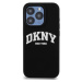 DKNY Liquid Silicone Arch Logo MagSafe Zadný Kryt pre iPhone 15 Pro Black