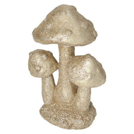 Dekoria Dekorácia Golden Mushrooms 12cm, 10 x 5 x 12 cm`