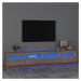 vidaXL TV skrinka s LED svetlami dub sonoma 240 x 35 x 40 cm