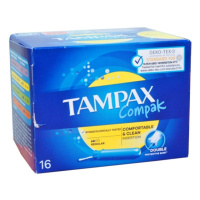 TAMPAX Compak Tampóny s aplikátorom Regular 16 ks