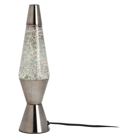 Stolná lávová lampa Leitmotiv LM1921SI, Glitter