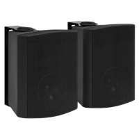 vidaXL Nástenné stereo reproduktory 2ks čierne interiér+exteriér 120 W