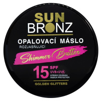 VIVACO Sun Bronz Opaľovacie maslo s rozjasňujúcimi glitrami SPF15, 100 ml