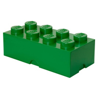 LEGO® Box na desiatu 10 x 20 x 7,5 cm tmave zelený